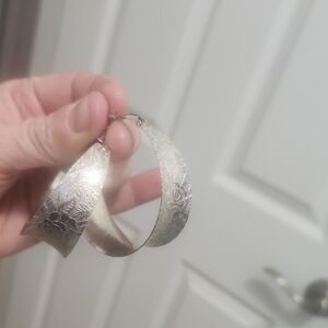 Elegant Silver Hoop Earrings